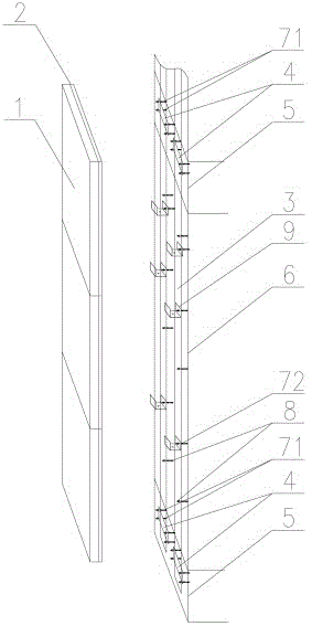 Fixing and installing method for stone pendant through vertical steel belt