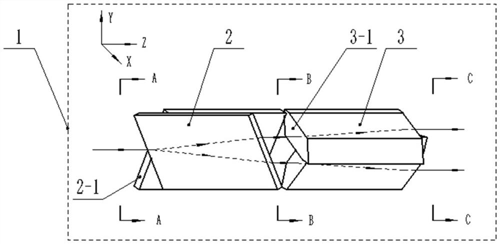 Transmission type image slicer device and working system thereof