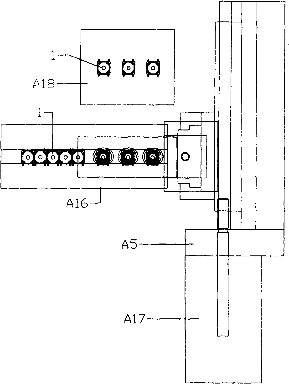 Automatic assembling machine of light touch switch