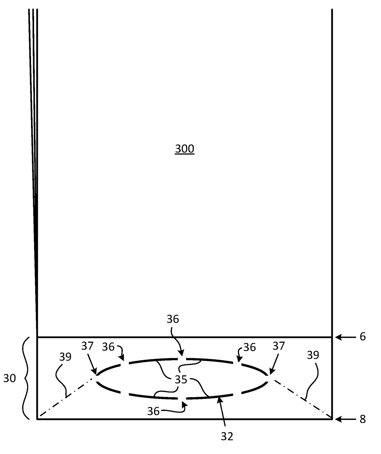 Bottom-Handled Bag Having Integral Ergonomic Handle Formed From Deflected Weld Line