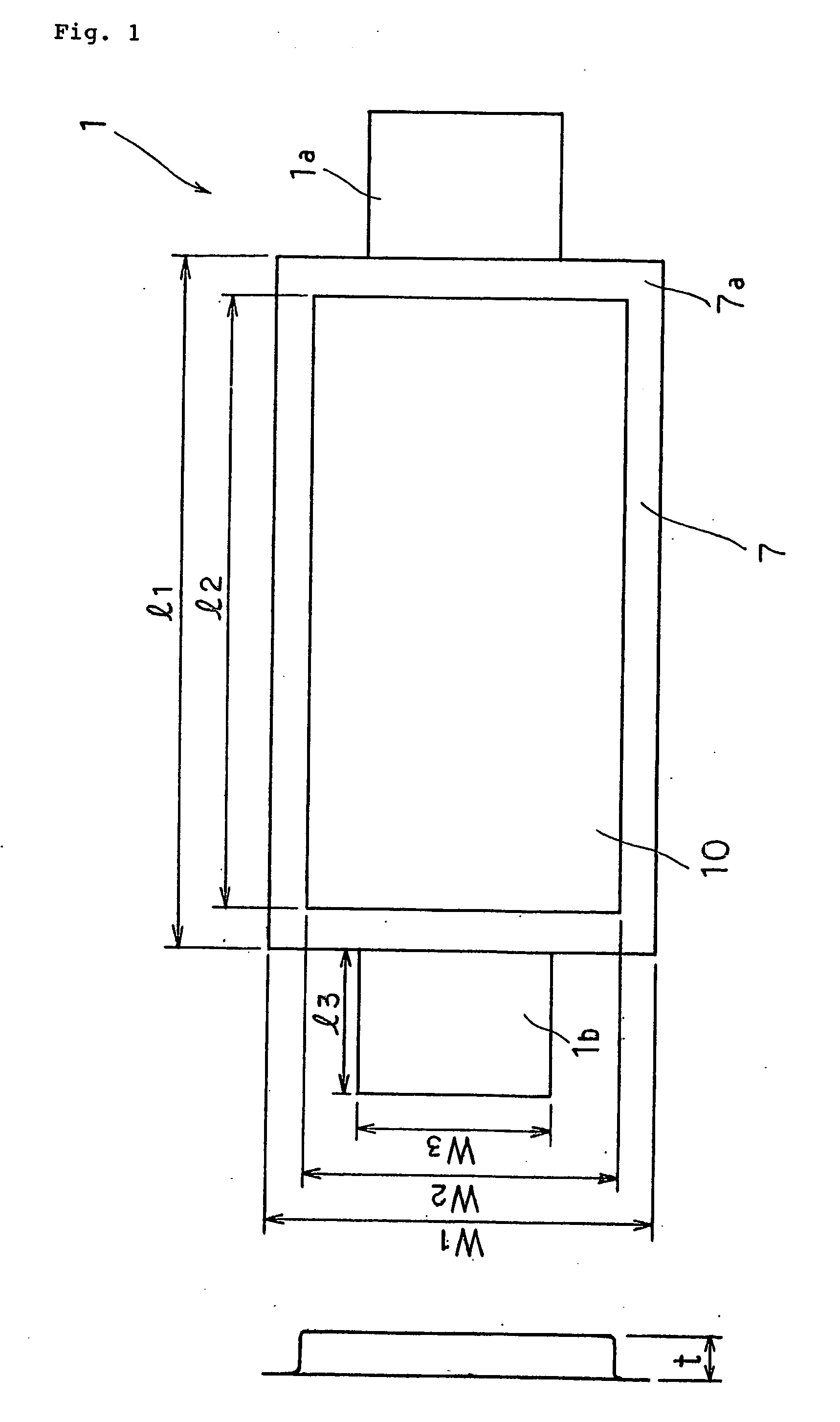 Radiating member for laminated battery and method of manufacturing the same