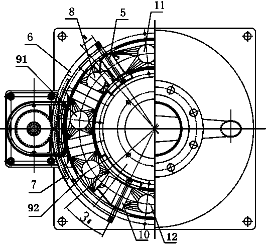 Adjustable constant-proportion division device