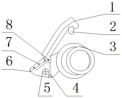 Adhesive tape cutting device