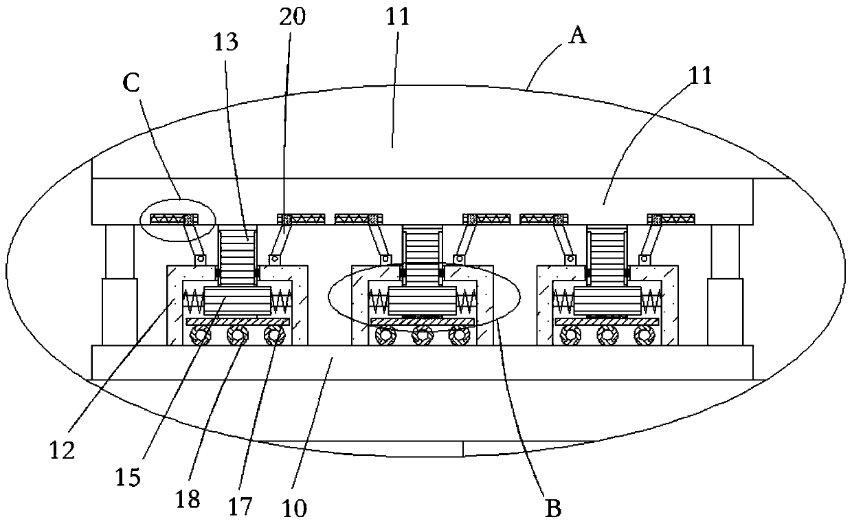 Bus seat with buffering function