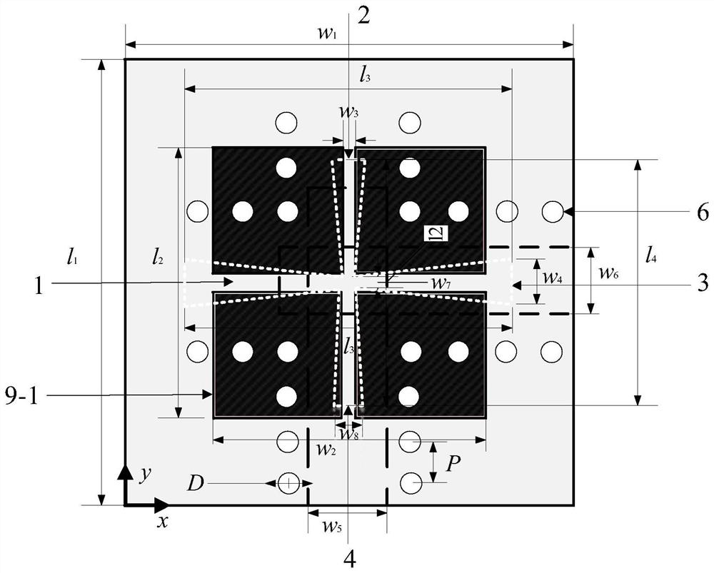 Broadband dual-polarized microstrip antenna suitable for dual-mode operation of microwave and millimeter wave frequency bands