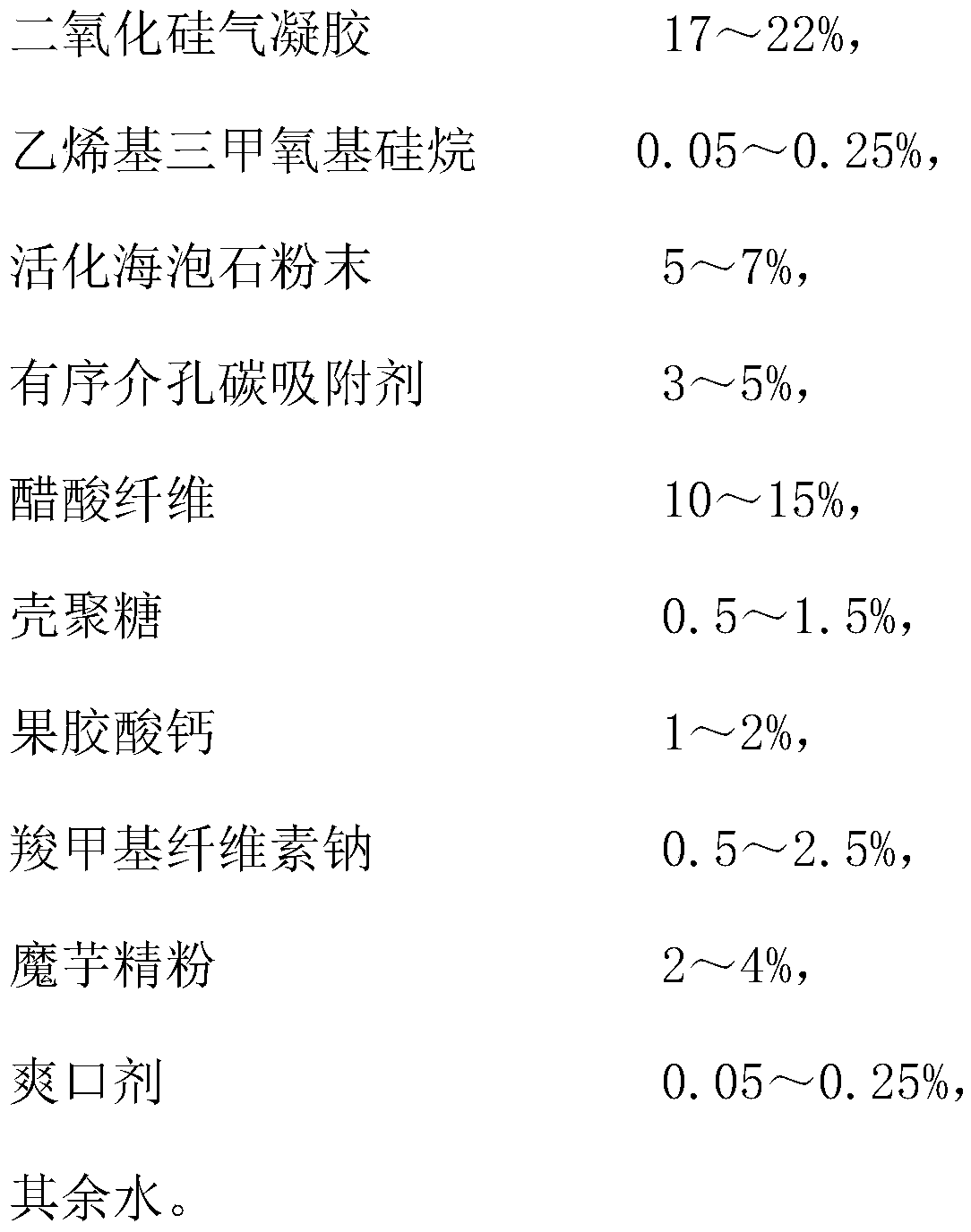 Environment-friendly cigarette filter filler and preparation method thereof