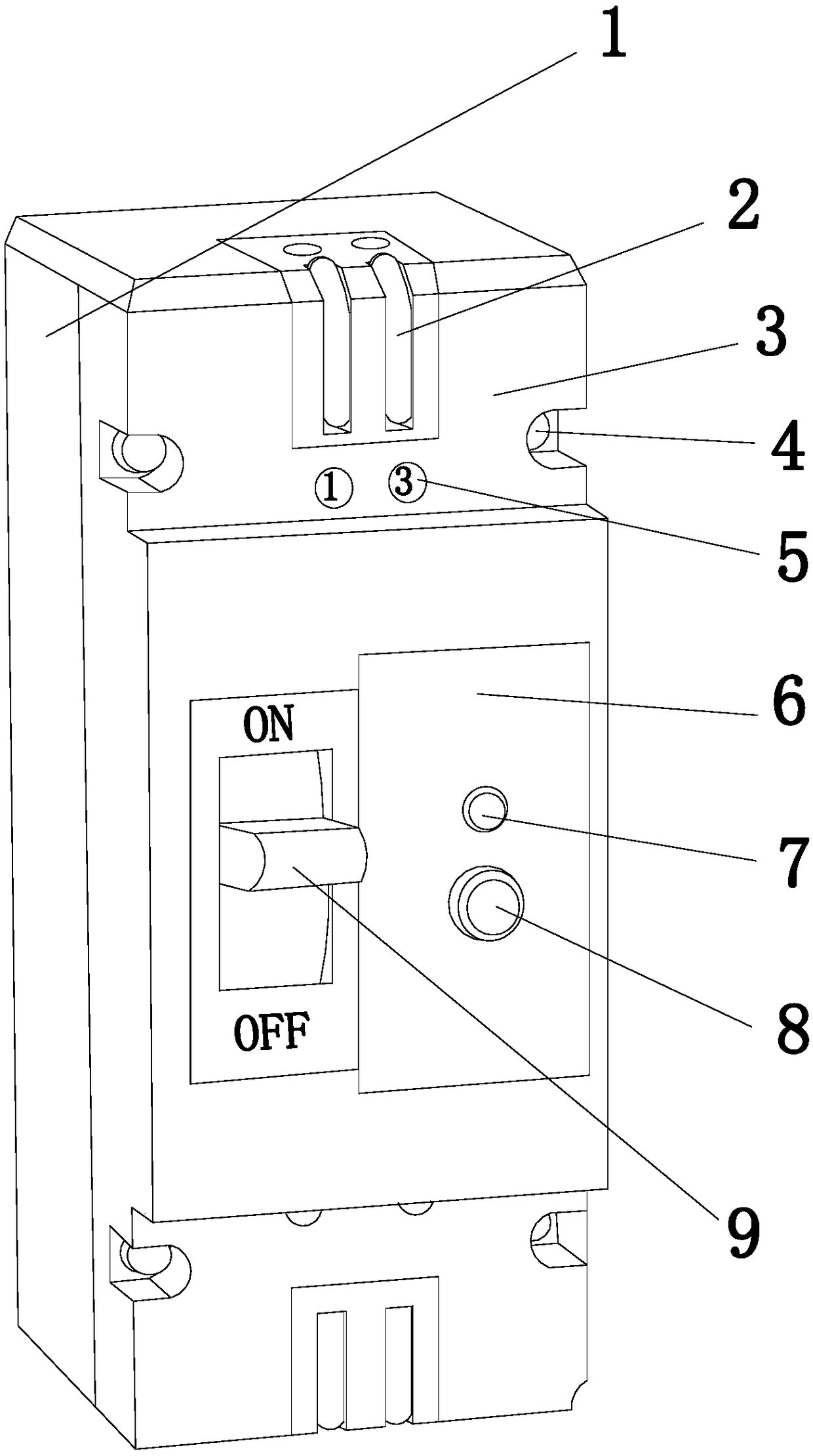 A compact ground circuit breaker