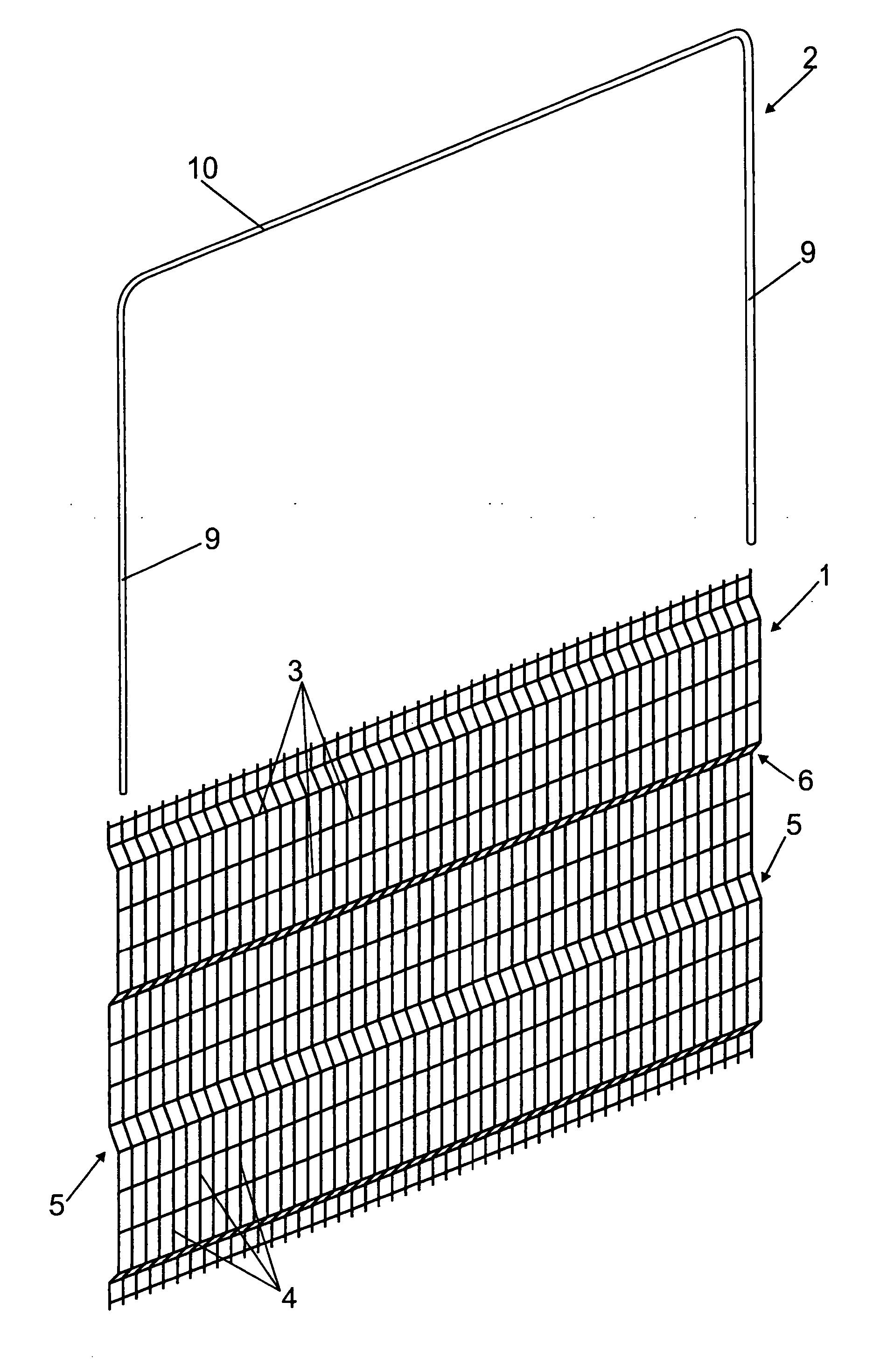 Arched reinforced fence