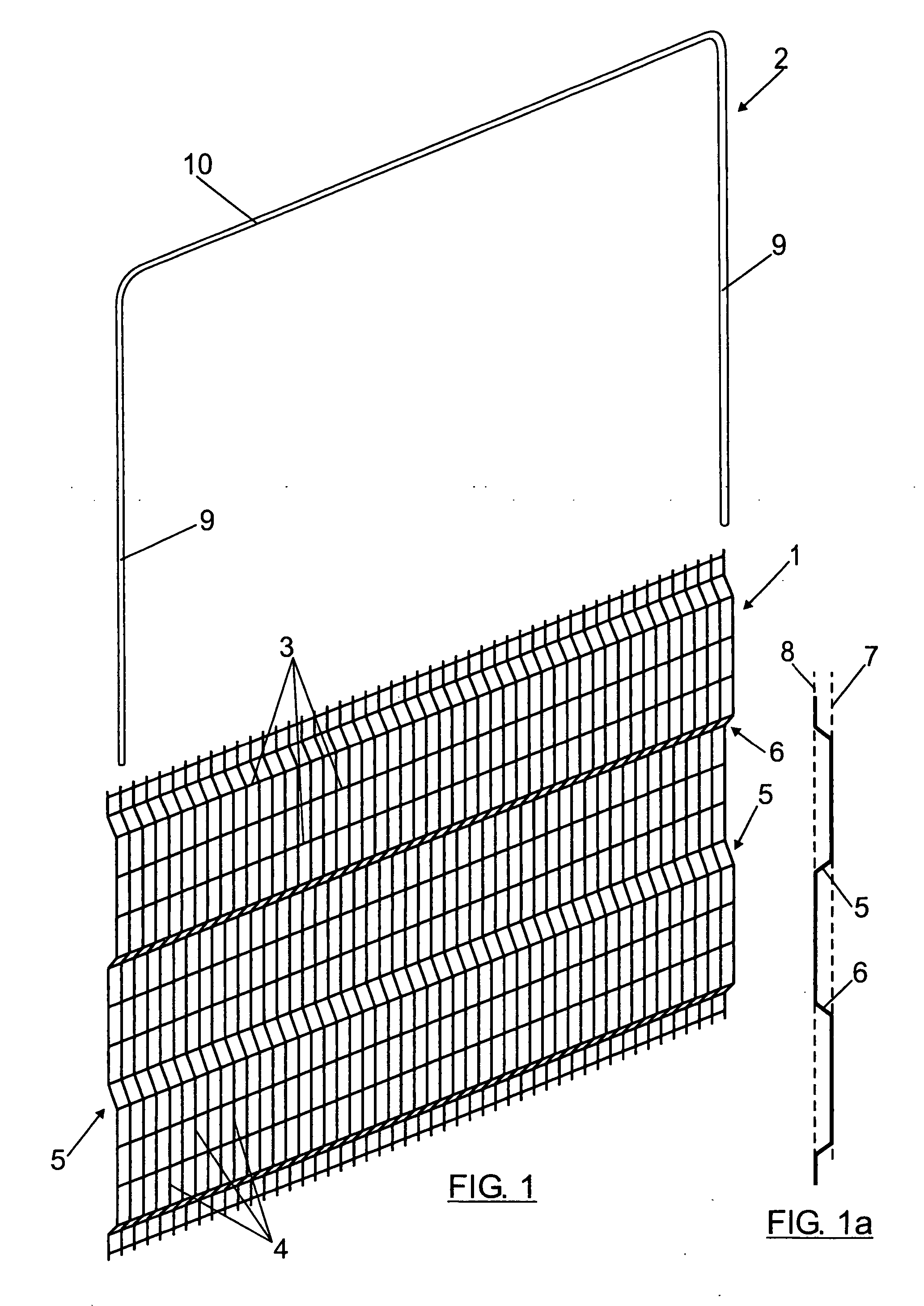 Arched reinforced fence