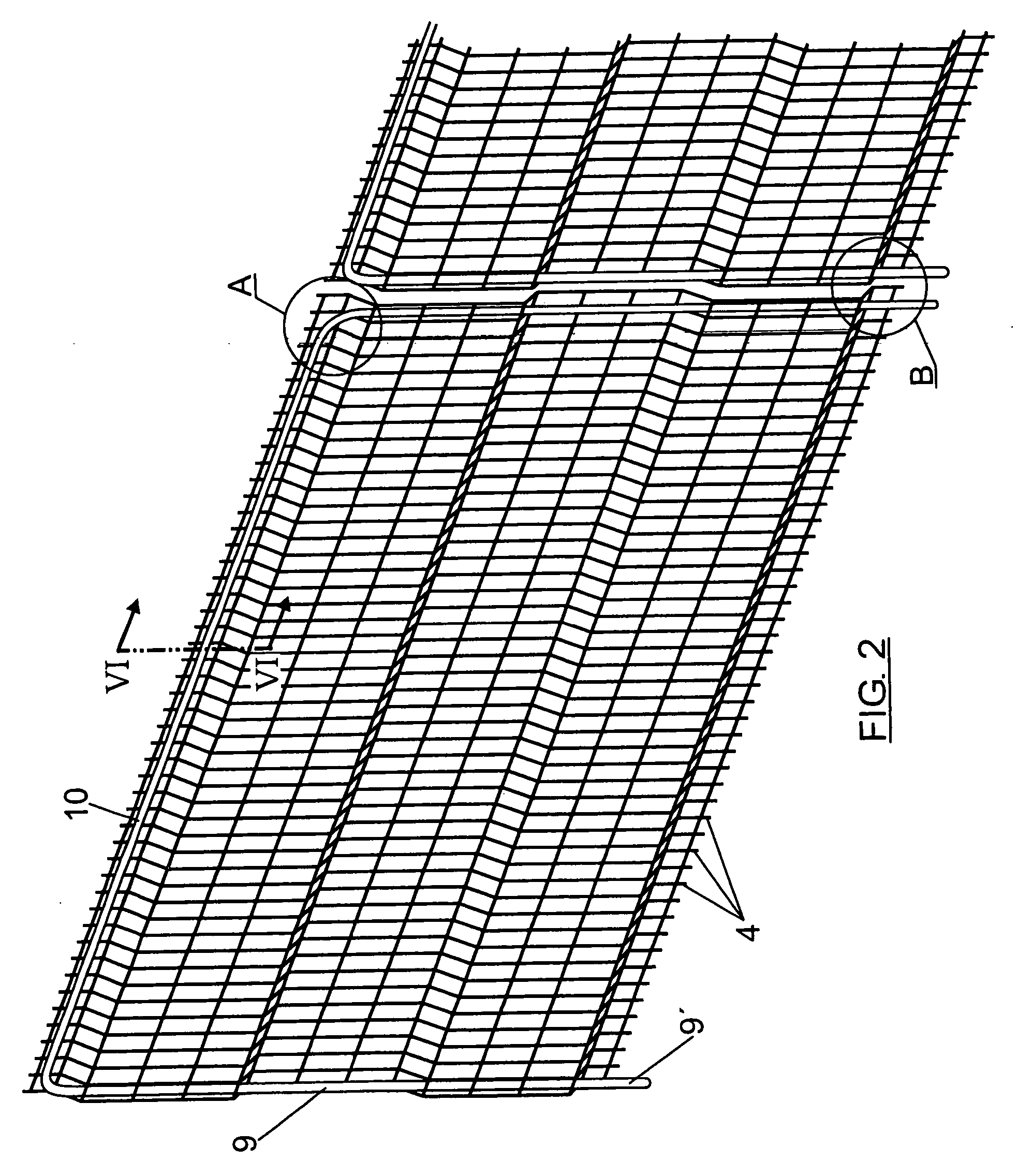 Arched reinforced fence