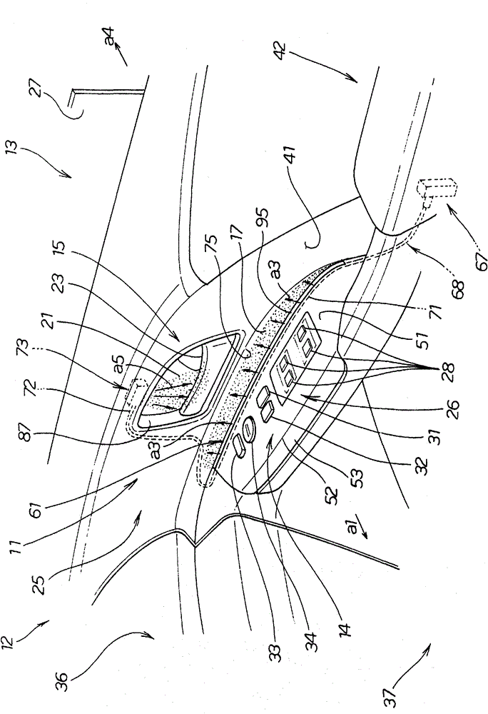 Lighting device and door lining using same