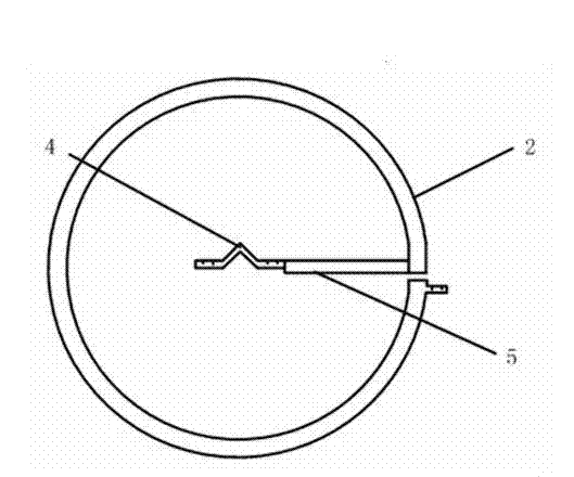 Annular parallel gap lightning protection device for overhead circuit insulator string