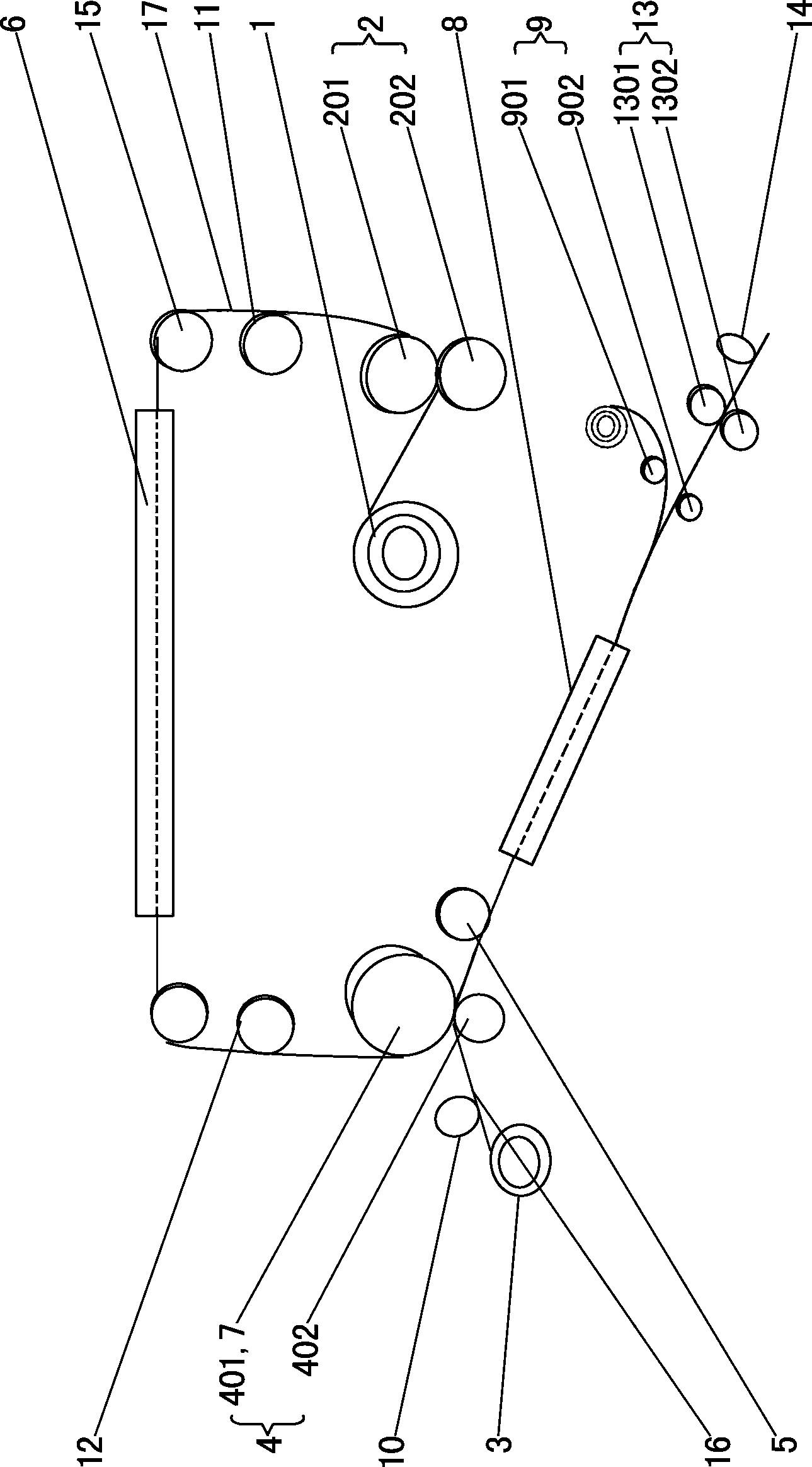 Method for compounding metal membrane by transfer-type film as well as production equipment thereof