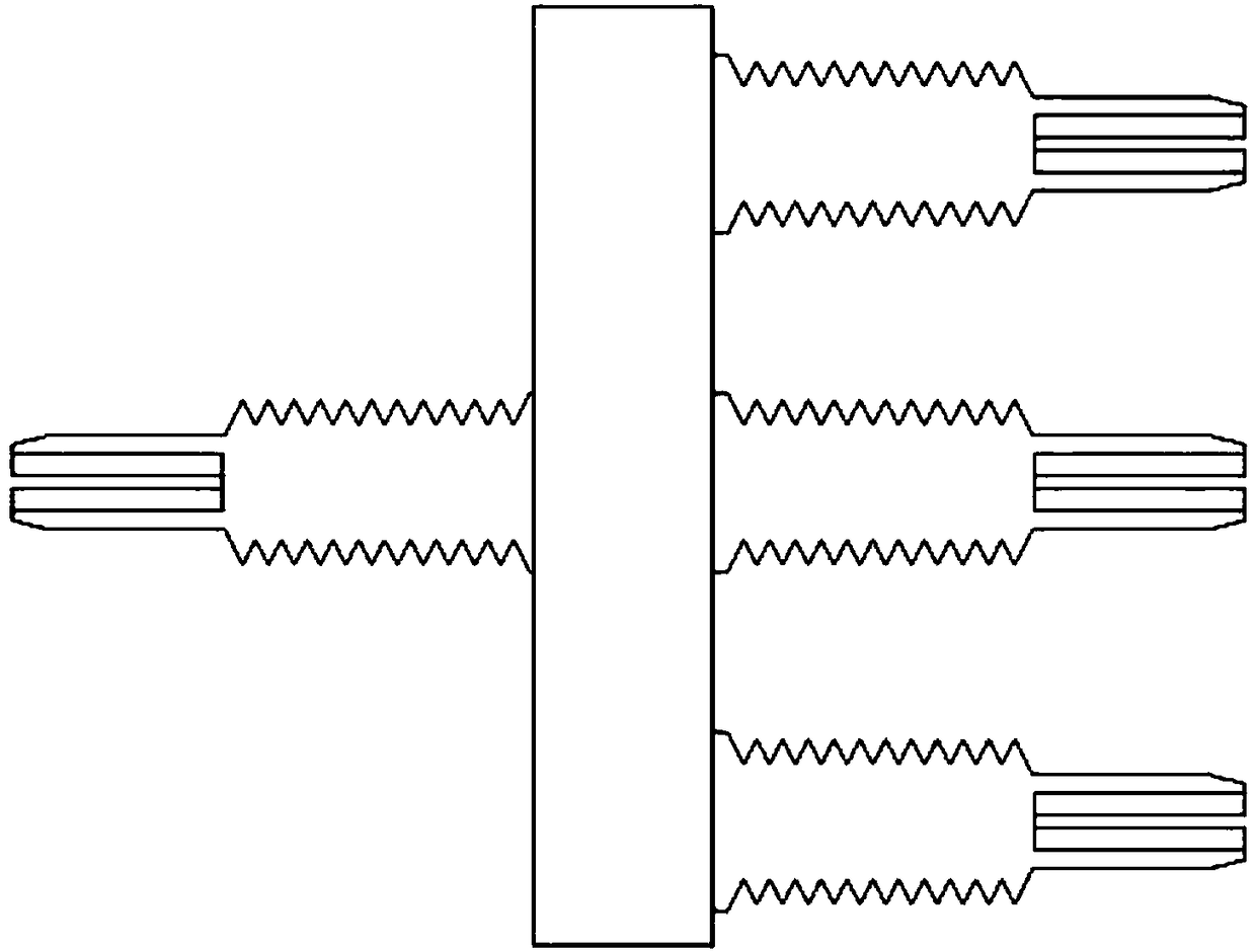 Round wire multi-branch locking connector and connection method thereof