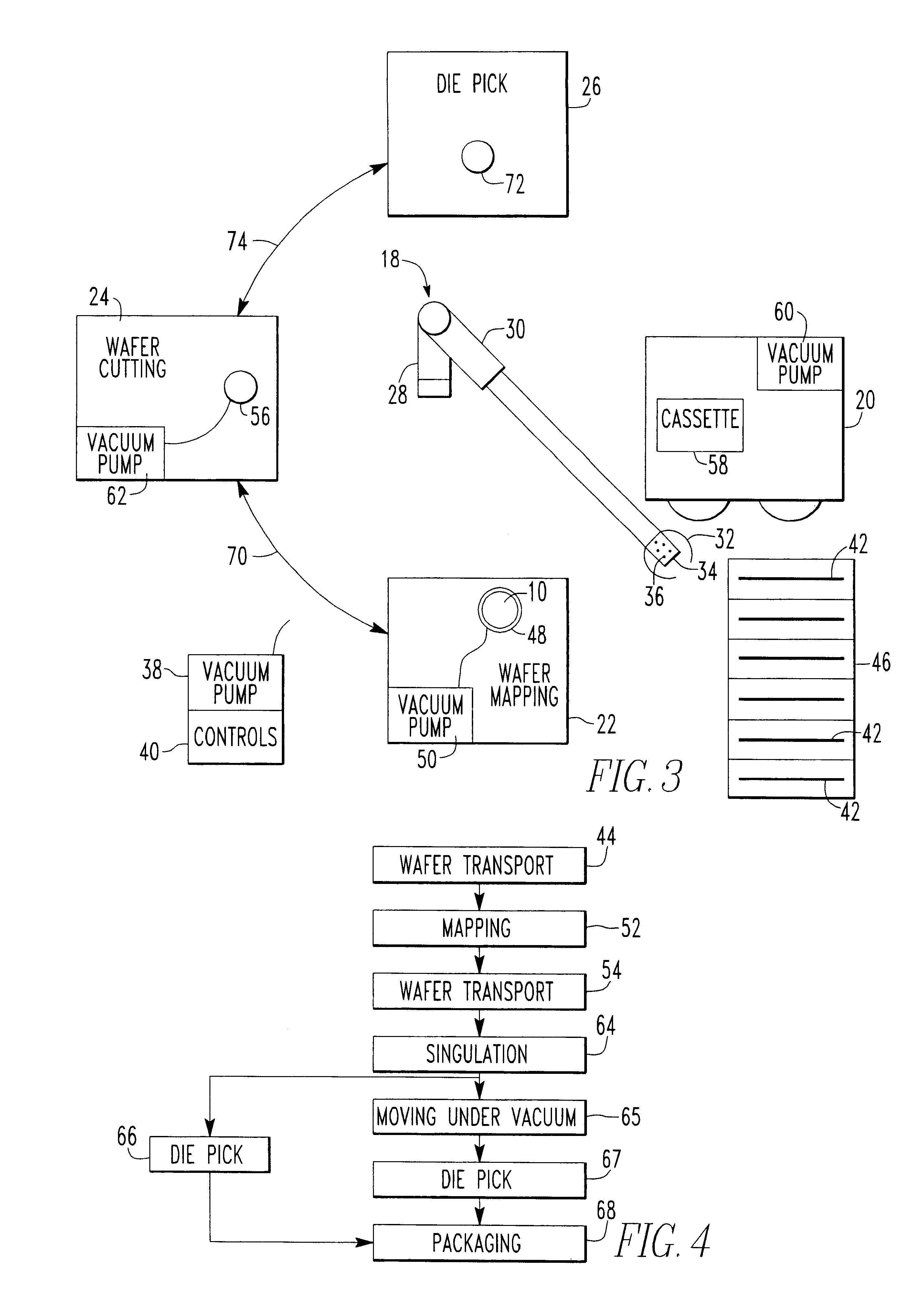 Complete blade and wafer handling and support system without tape