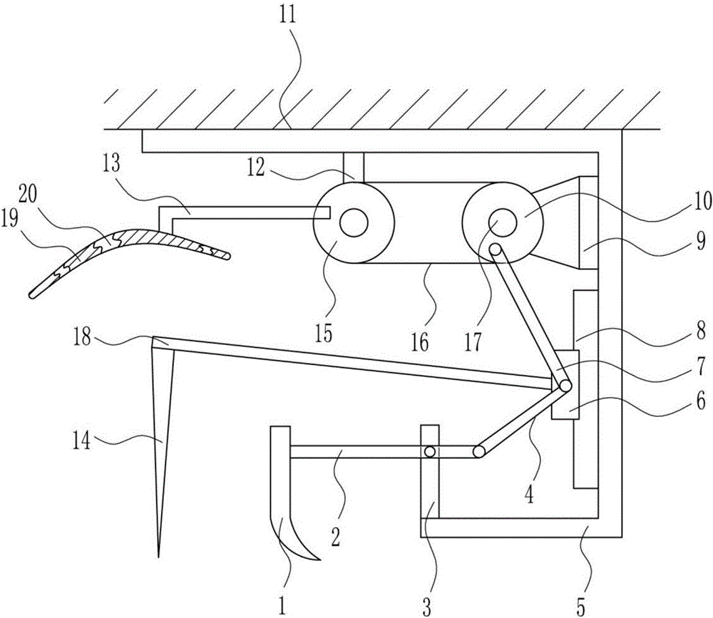 Noiseless riverway deep-excavation device of dredger