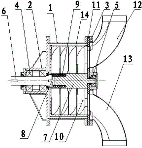 High airtight rotary discharger with storing spiral cavity and contact type self-compensating flat surface