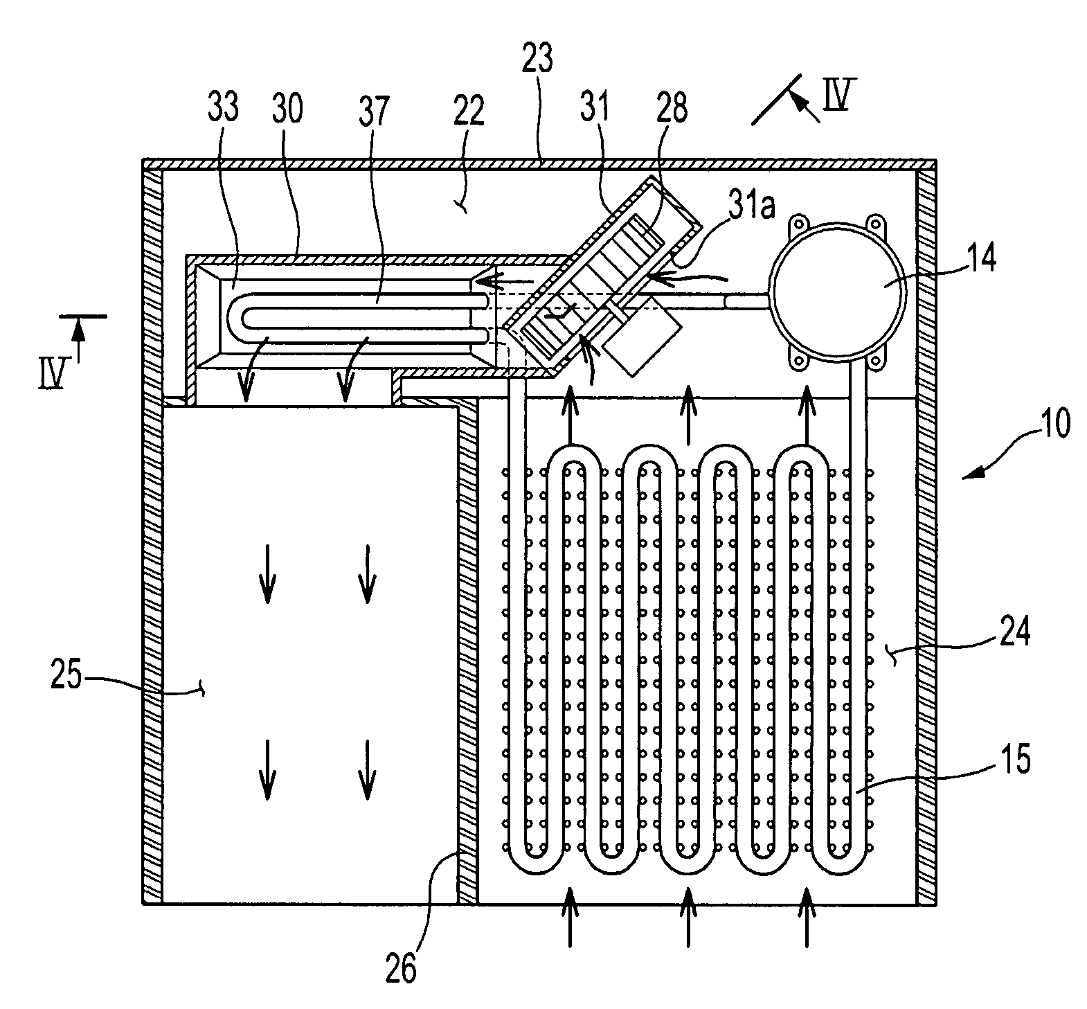 Refrigerator with air guide duct