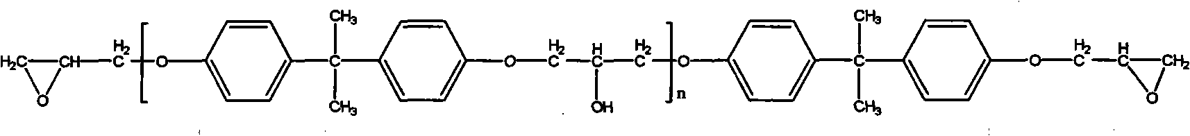 Epoxy resin adhesive for manufacturing blades of wind driven generator and preparation method thereof