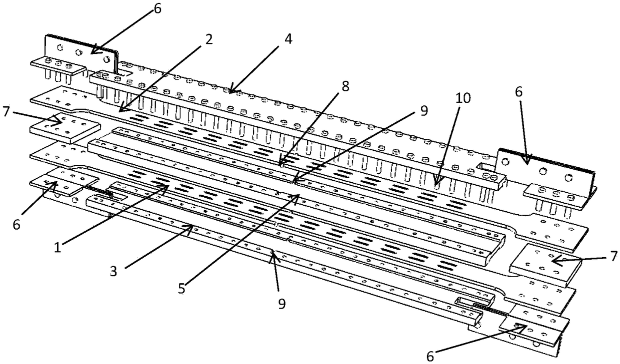 Double-aluminum-alloy-plate assembly type buckling restrained brace