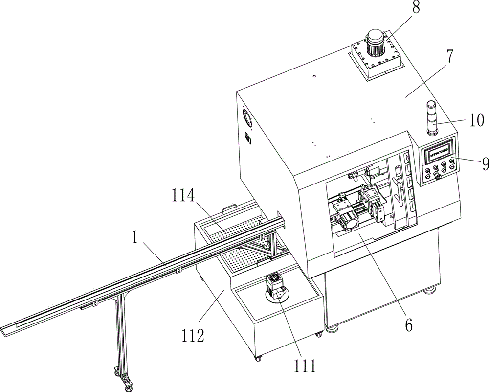 An automatic feeding and cutting machine for metal bars