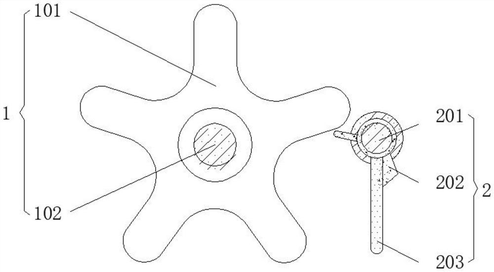 Novel falling protector structure of wall-attached guide support