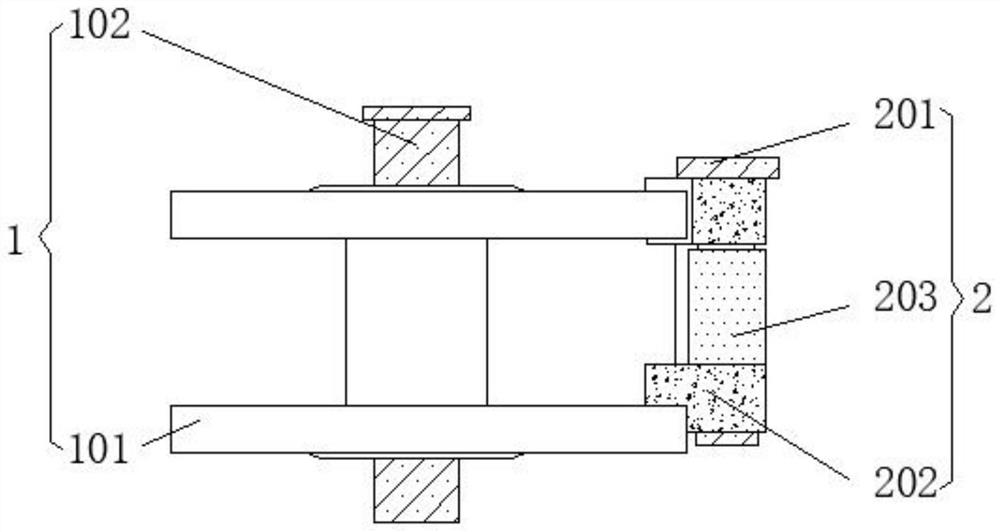 Novel falling protector structure of wall-attached guide support