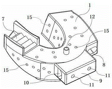 Positioning device of oral implanting robot vision navigation system