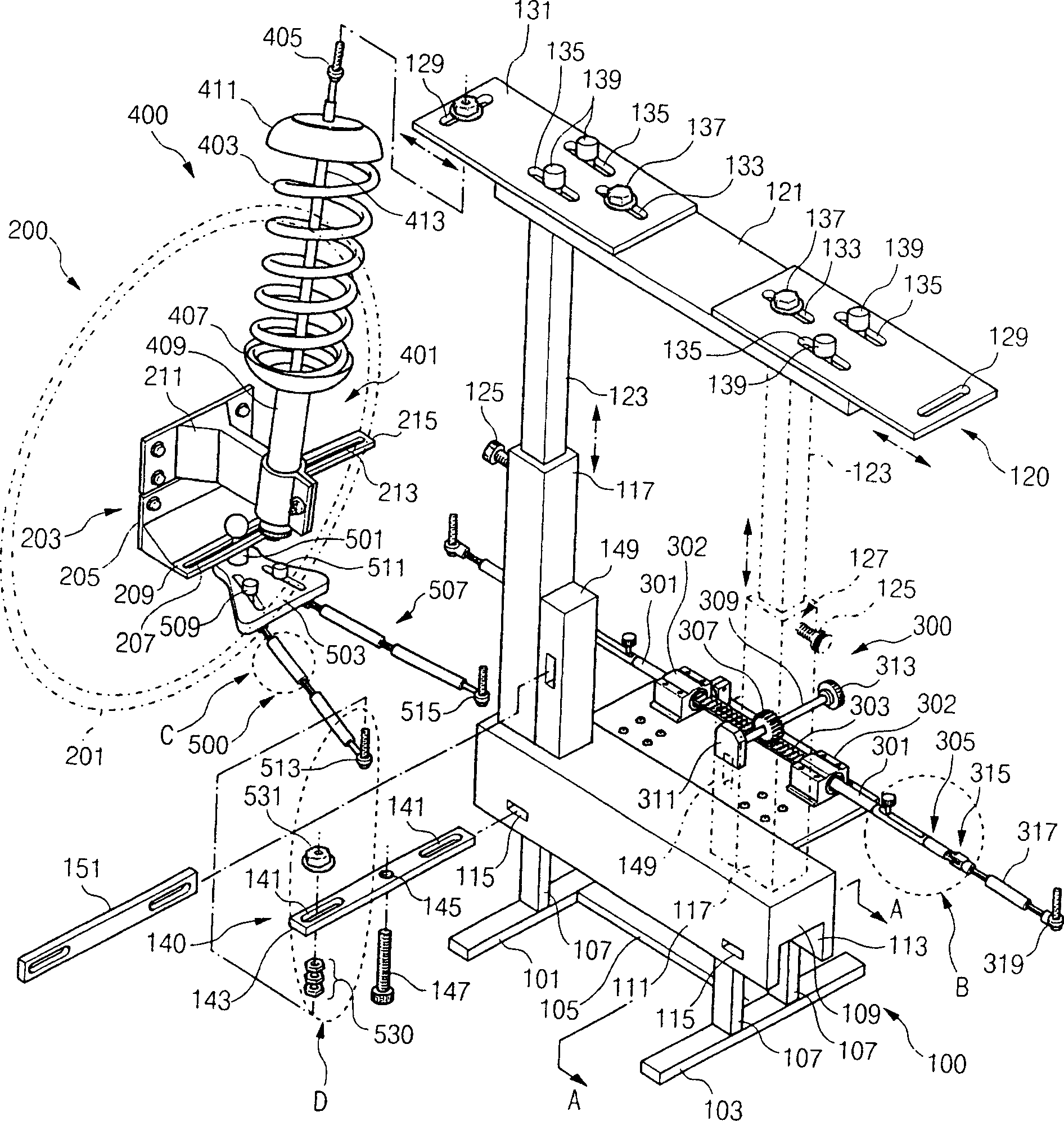 System for analyzing suspension system