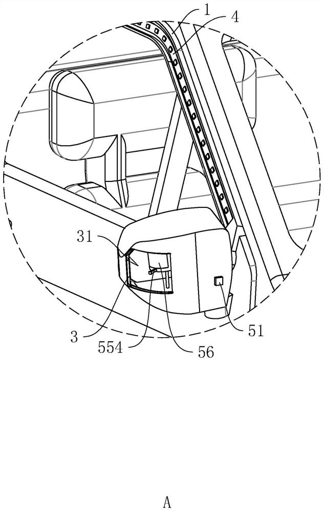 Automobile sun and rain shield with LED (light-emitting diode) lamp