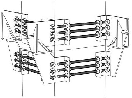 Rapid installation, in-place and leveling device and method for columnar part