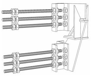 Rapid installation, in-place and leveling device and method for columnar part