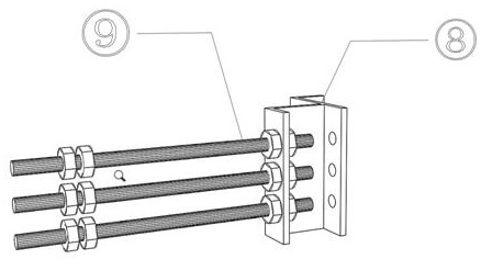 Rapid installation, in-place and leveling device and method for columnar part