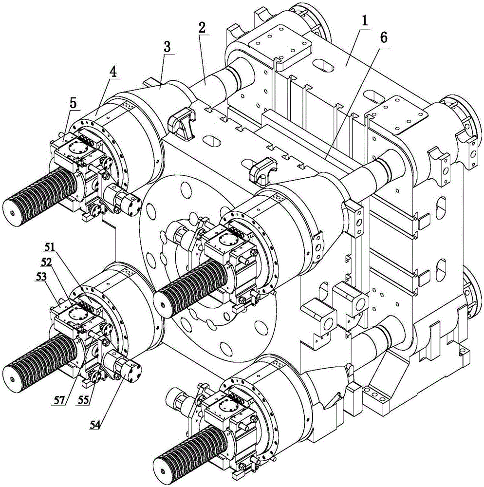 Brake assembly and two-plate mold locking device