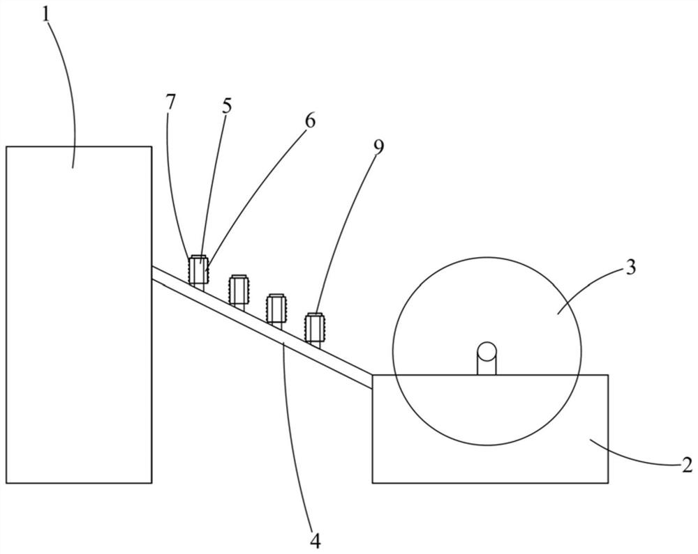 Yarn arranging device