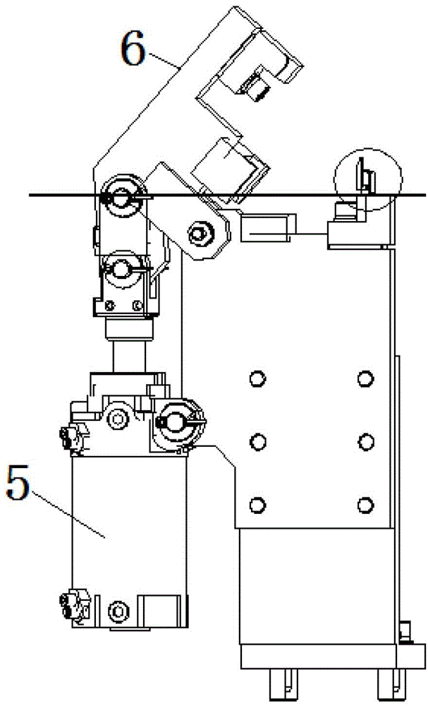 Body side buckles automatically-folding device and folding method thereof