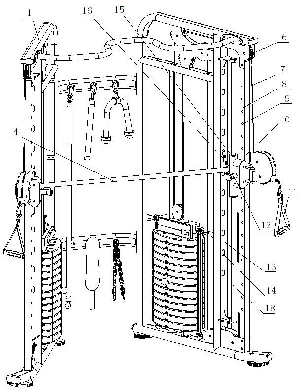 Comprehensive trainer capable of being switched quickly