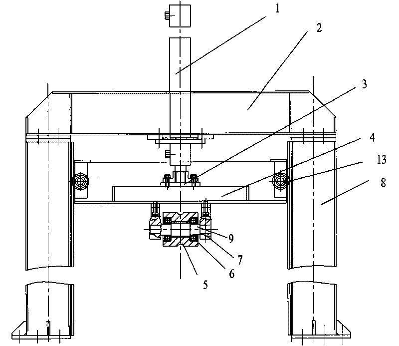Pressing wheel mechanism of assembling machine
