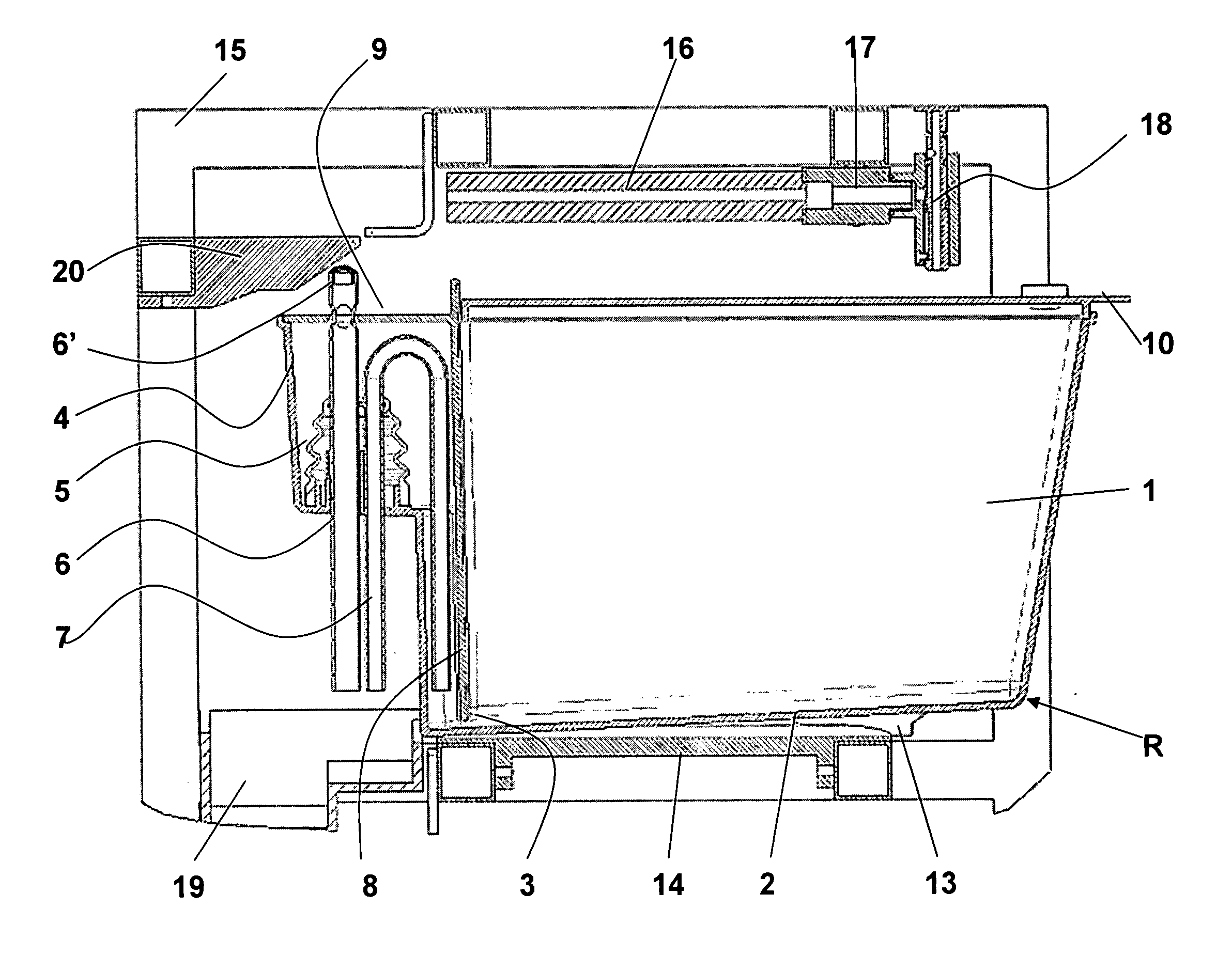 Basin capable of containing aquatic animals, especially experimental animals, and relating housing system