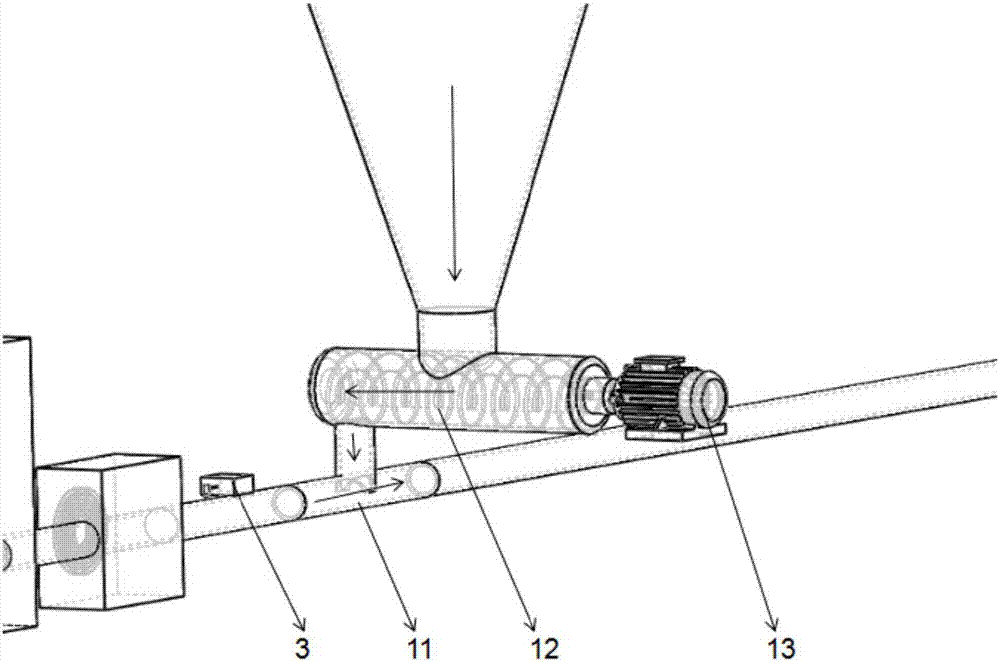 Sonar technology-based large water body pneumatic intelligent feeding system