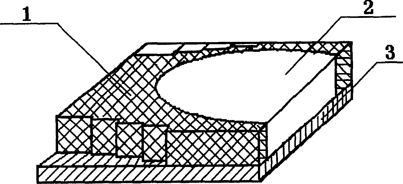 Process for mfg. one-dimensional X ray refracted diffraction micro structural component of polymethyl methyl acrylate material