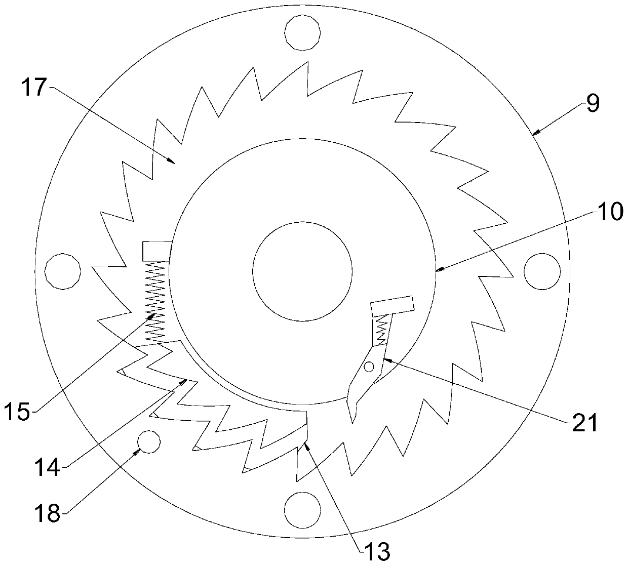 Safety accelerator rotating brake