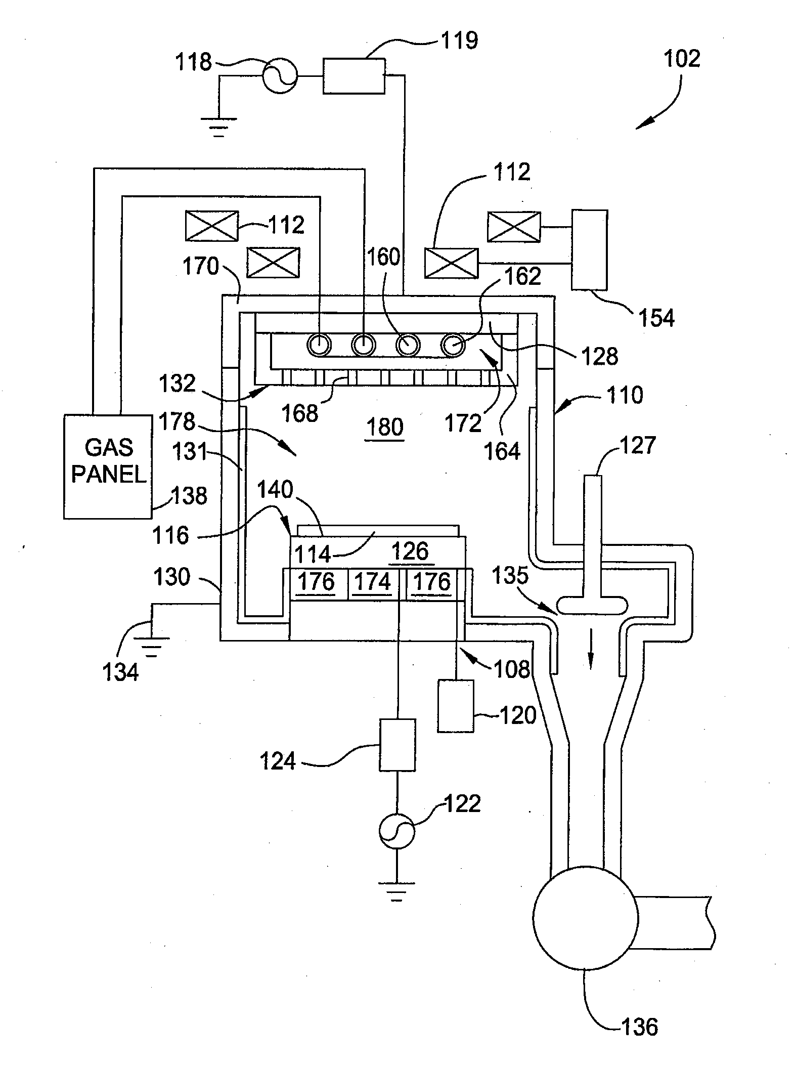 Gas flow diffuser