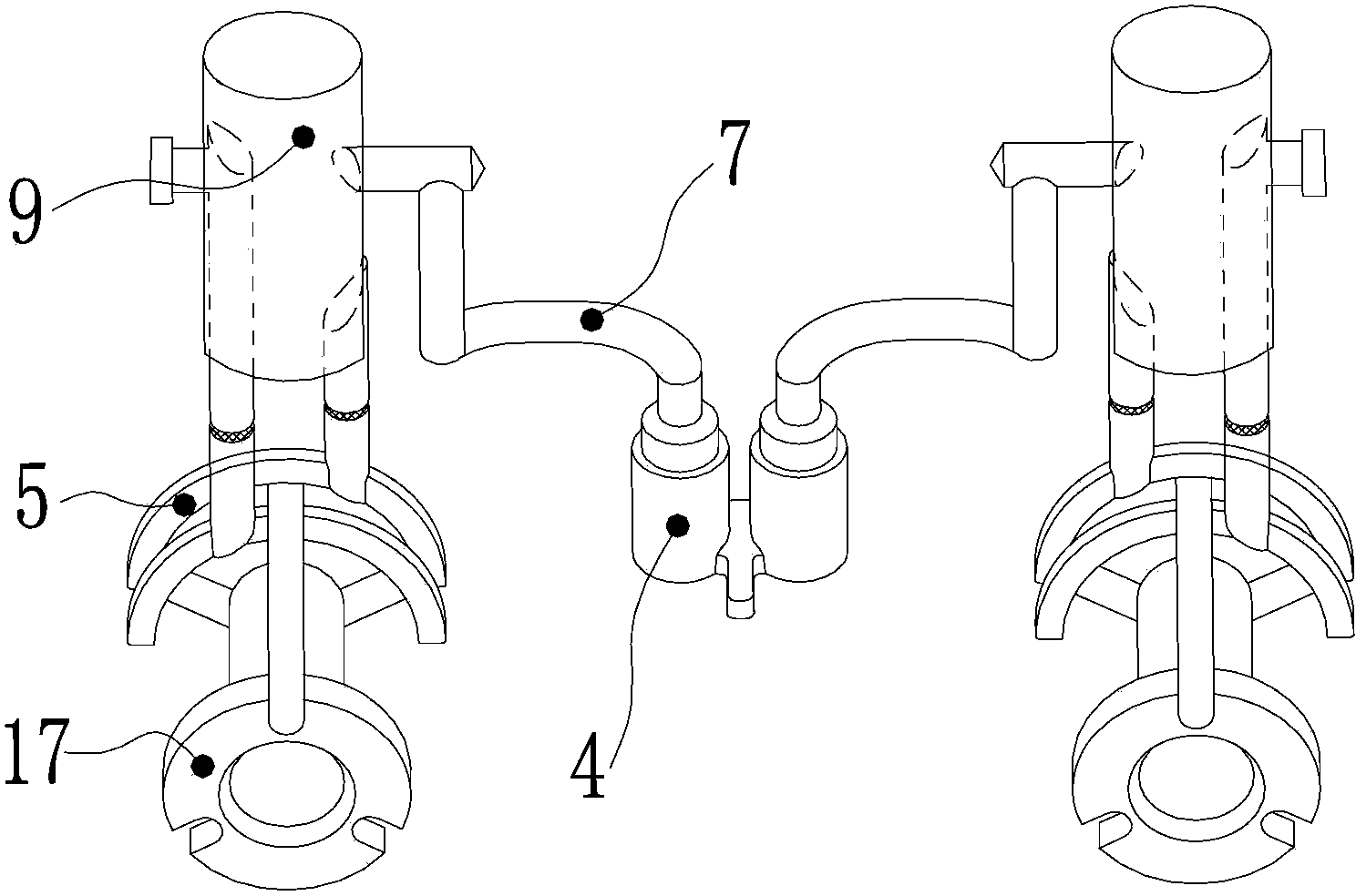 Control oil line of variable valve timing system