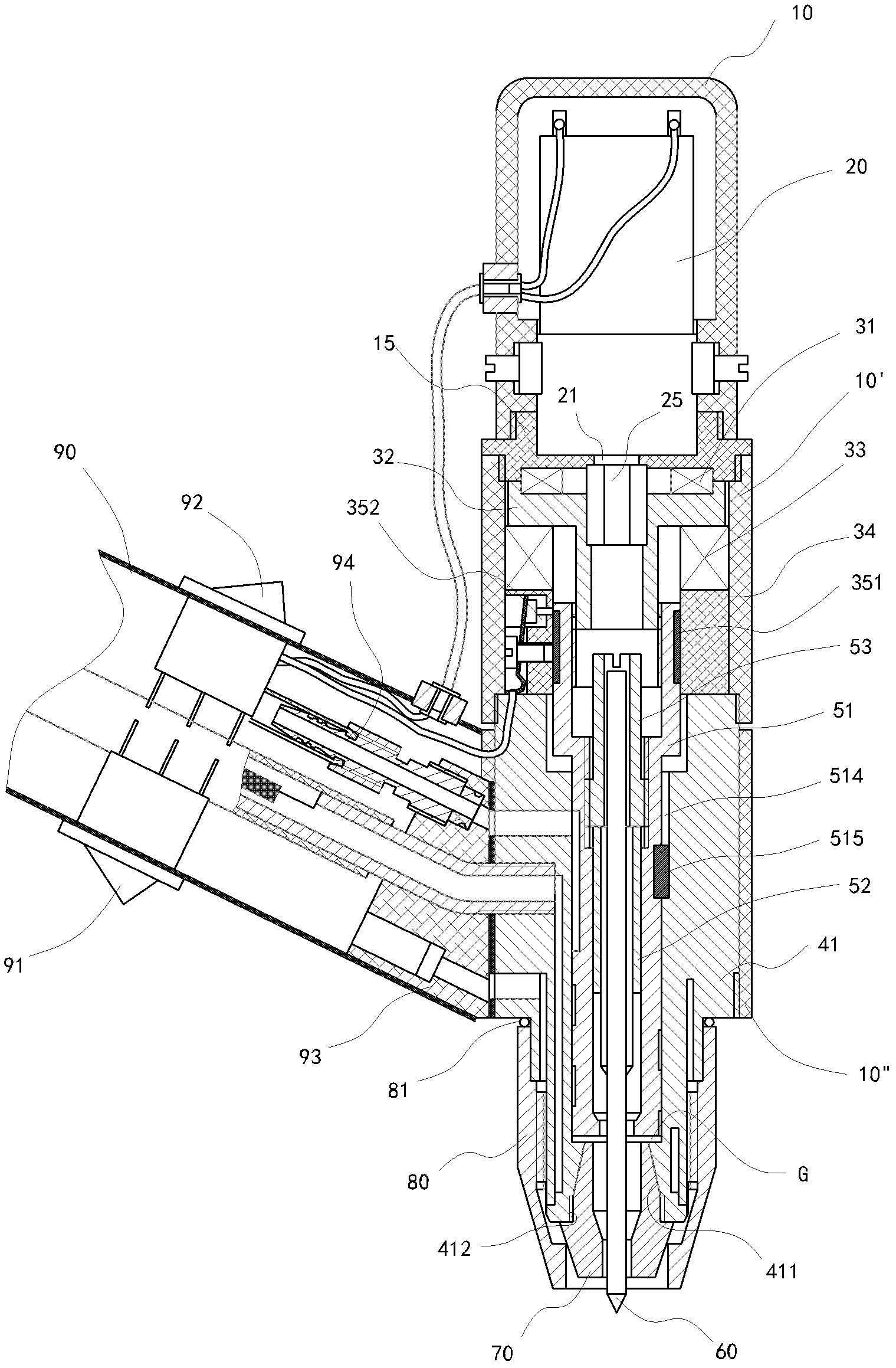 Welding machine with adjustable electric arc energy density