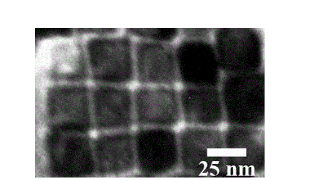 Synthesis method for rock salt mine MnS nano-cuboid superlattice