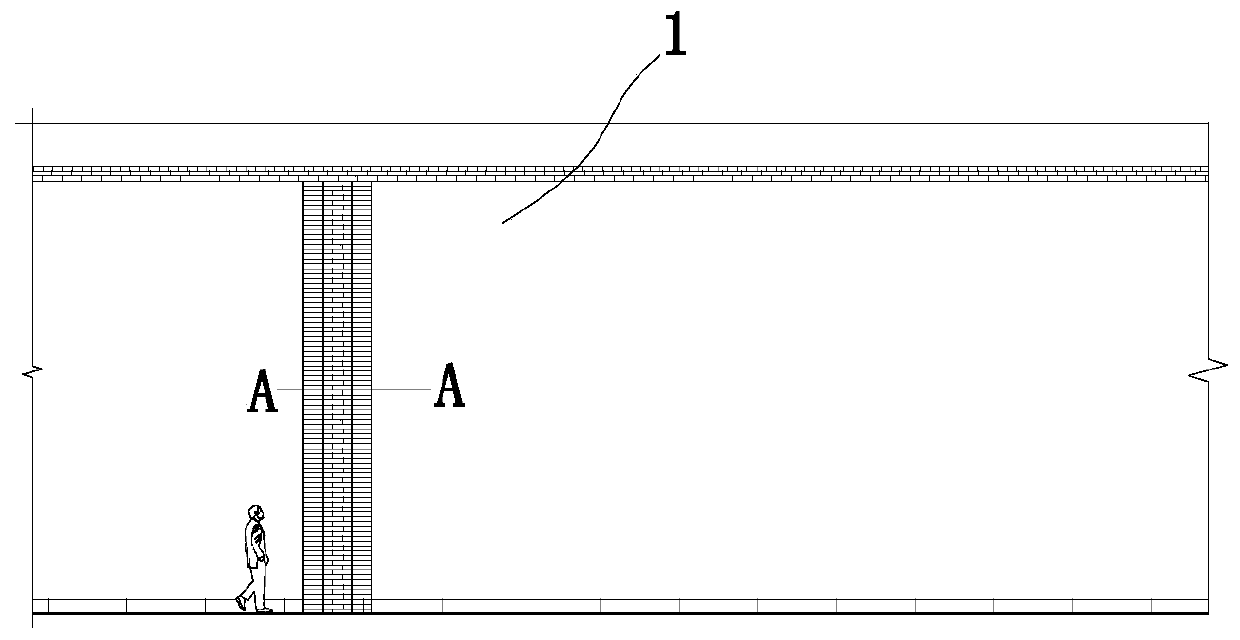 Repairing structure of an ancient city wall