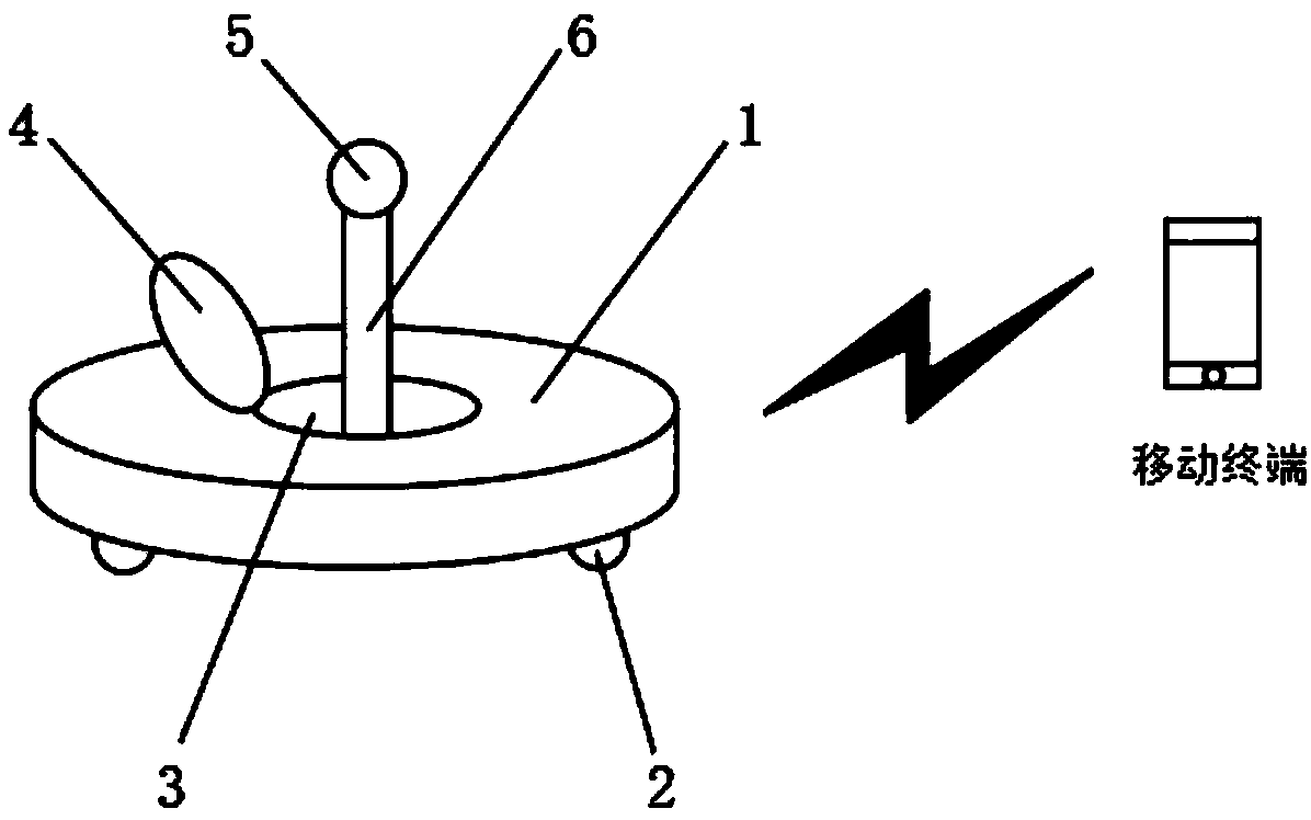 Floor sweeping robot with anti-theft function