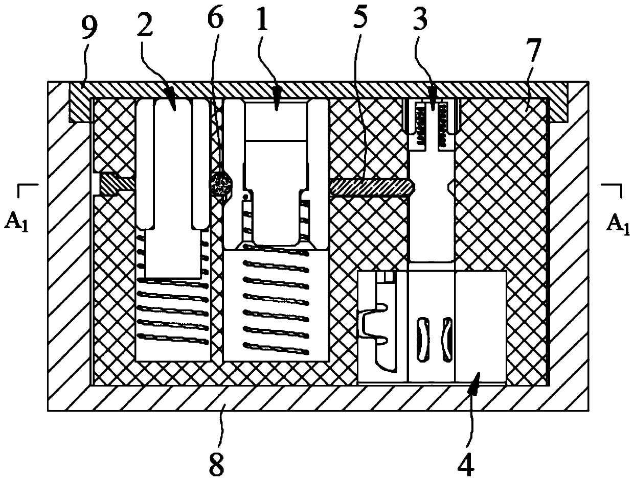 Inertia cylinder constraint type switch