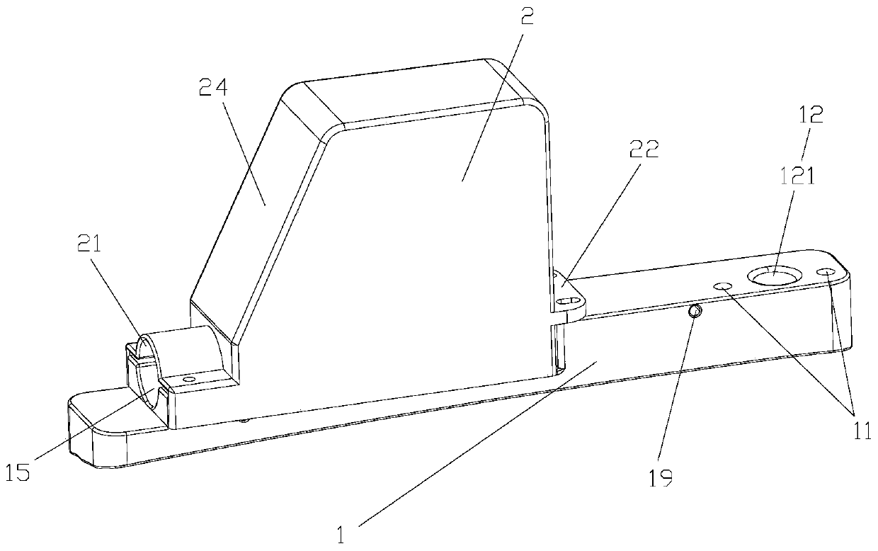 Mounting structure and vehicle with same